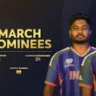 Icc-player-of-the-month-March-2026 samson vs Bumhra